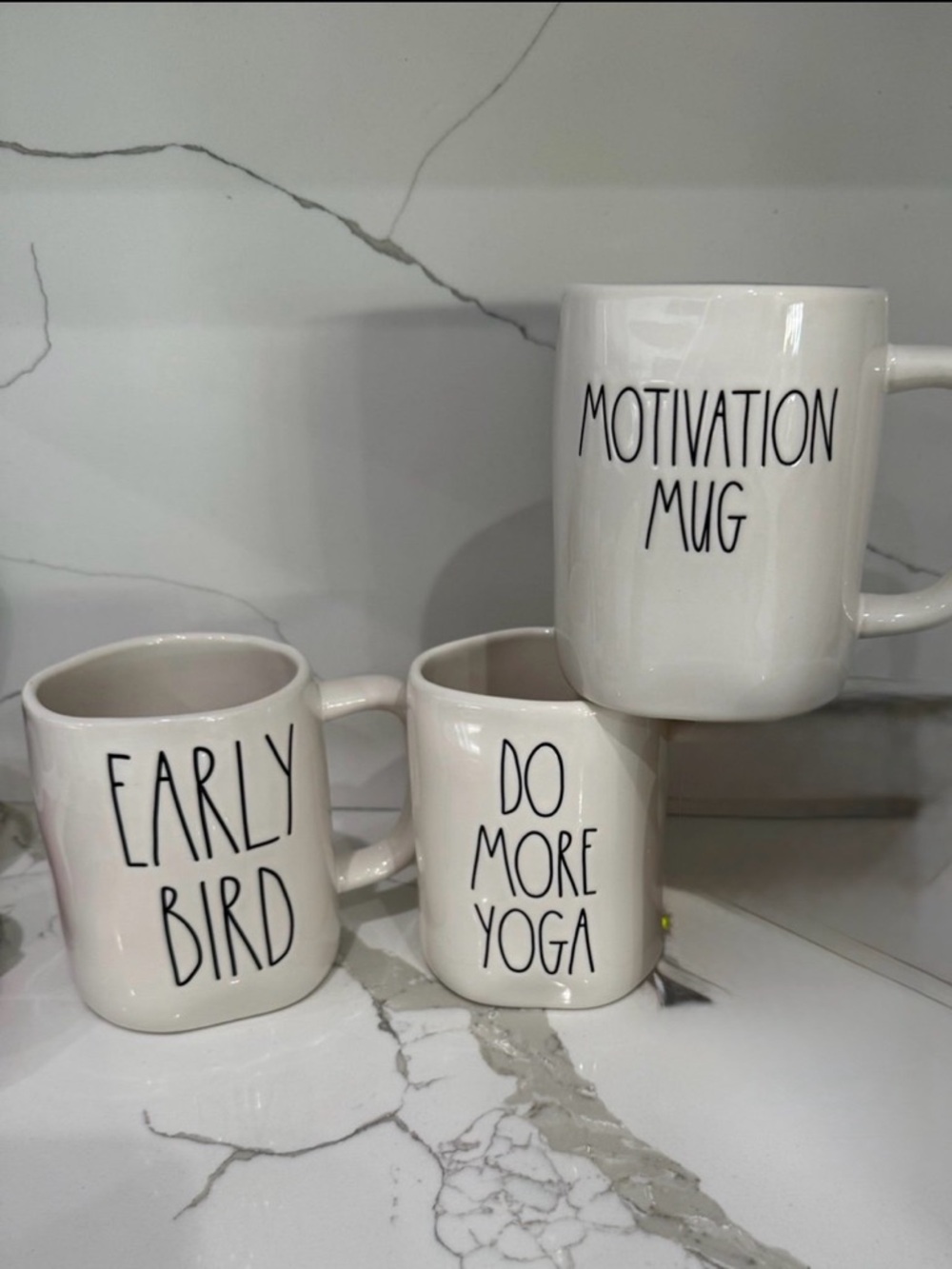 Lot of 3 Rae Dunn coffee/ tea mugs